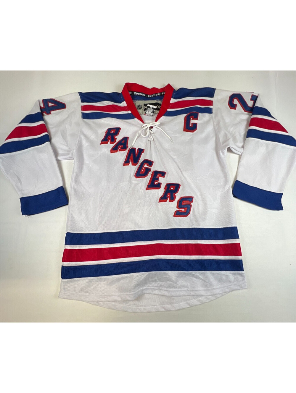 Reebok Men New York Rangers Ryan Callahan 24 White Hockey Jersey Size 50 CCM